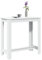 Gecheer Mesa Alta de Bar Madera ingeniería Blanca 102x50x103,5 cm,Mesa Estrecha Alta Recibidor,Mesa Auxiliar Cocina