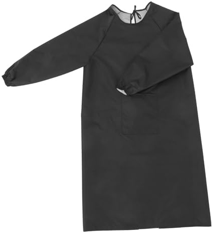 SHINEOFI Tute impermeabili e resistenti all'olio Grembiule da cucina grembiule con maniche PROPRO DI PULIZIONE con maniche lunghe tute da lavoro pittori turisti telone Grey