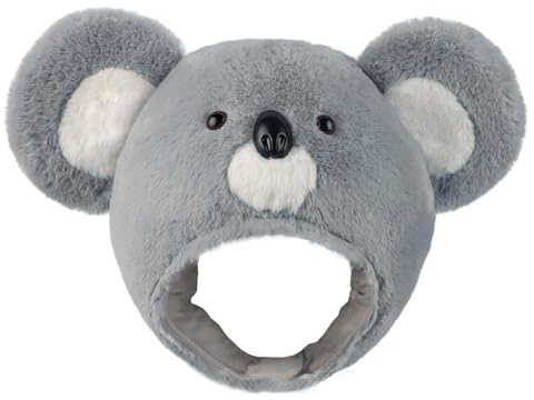 TINAYAUE Lustiger Plüsch Hut Cartoon Tierkopfbedeckung Witzig Foto requisit Mütze Schlangen, Giraffen, Koalas, Mäuse Cosplay Stirnband Interessante Partyhüte für Rollenspiel, Halloween, Karneval