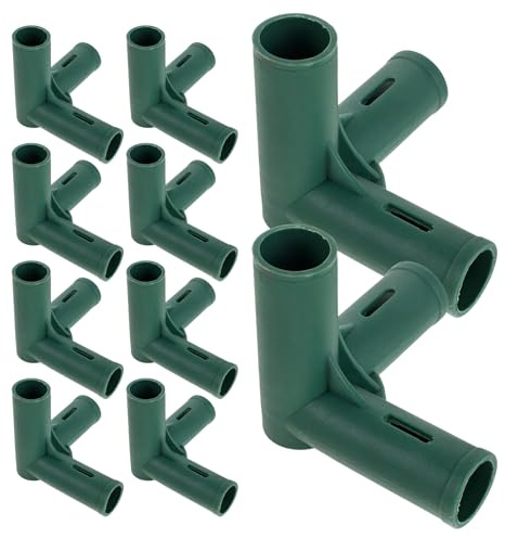 KONTONTY 10 Conectores para Estructura De Invernadero Clip De Enrejado para Plantas De Jardín Conector De Esquina para Invernadero Accesorios para Marco De Soporte De Plantas Clip