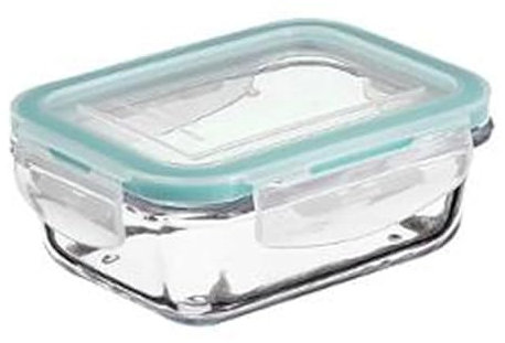 Paris Prix Five Simply Smart - Boîte de Conservation Verre Clipeat 330ml Bleu