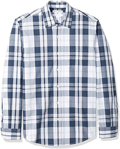 Amazon Essentials Men's Long-Sleeve Casual Poplin Shirt