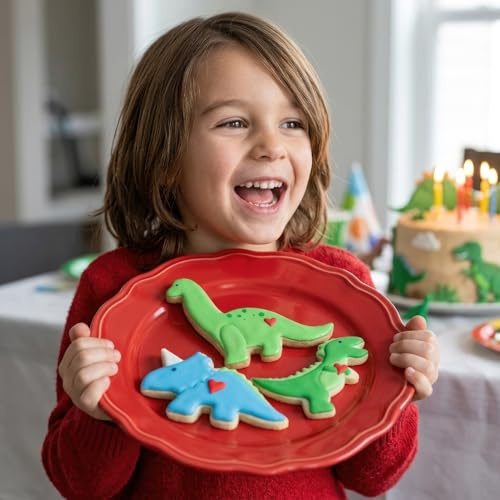 Ann Clark Cookie Cutters Dinosaur Cookie Cutters 3-Pc. Set Made in USA, T-Rex, Brontosaurus, Triceratops