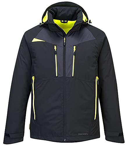 Portwest DX4 Winter Jacket, Size: XL, Colour: Black, DX460BKRXL