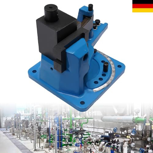 Biegemaschine, 0-120 Grad Winkelbiegemaschine, Manueller Biegegerät mit Abnehmbar Biegehebel 5 Matrizen für Flachstahl Rundstahl Vierkantstahl Winkelstahl