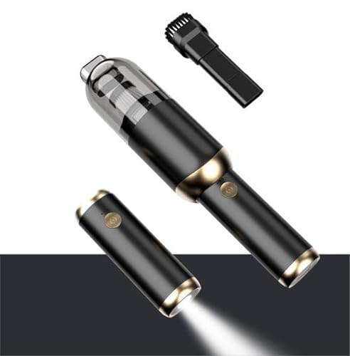 HyAdierTech Aspirabriciole Senza Fili, 13000PA Aspirapolvere Auto Portatile, Mini Aspiratore Auto Potente 3 In 1 con Torcia Elettrica, Aspirapolvere Ricaricabile per Casa, Auto, Ufficio