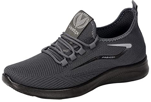 Zapatillas Hombre Verano sin Cordones Calzado Barefoot Hombre Zapatillas Bota Negra Zapatos deportivos Primavera Y Verano Hombre Zapatos Ligeros Fondo Malla Tejida con Mosca Elástica Transpirable Esti