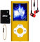 Hotechs Slim Design MP3 Player MP3 Player with 32GB Memory Card Digital LCD Display 1.8 Inch Display FM Radio (Orange)