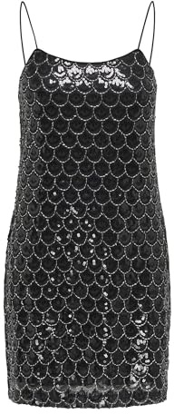 ONLY Onlbrielle Strap Sequins Dress Wvn Onlbrielle Wvn - Vestido de Lentejuelas con Correa Mujer (Pack de 1)