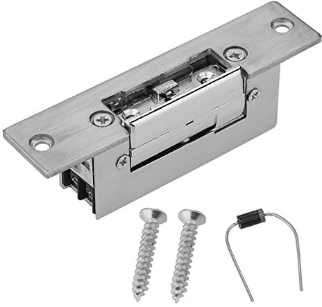 Adjustable Electric Strike Door Lock with Double Unlock Modes for Access Control | Stainless Steel, Suitable for Office, Wooden, and Fireproof Doors