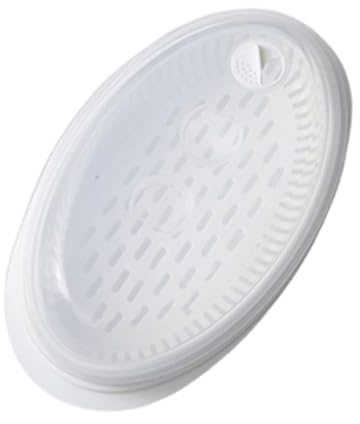 KIXZSAZ Cesta de vapor para cocinar verduras al vapor en microondas, de pescado al con cubierta, verduras ABS