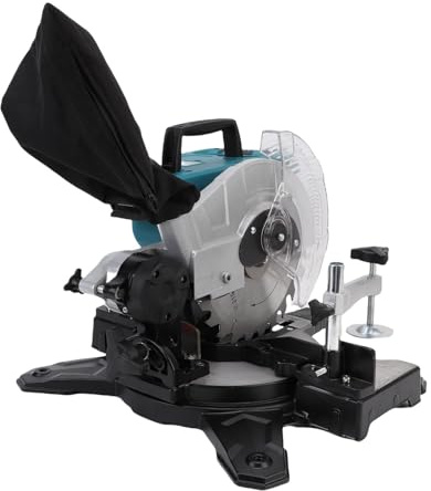 Denash Sierra Ingletadora Eléctrica, Hoja de 24 Dientes de 8 Pulgadas, Motor sin Escobillas de 3600 RPM, Cortes Biselados de 0 a 45°, Cortes a Inglete de 45°, Capacidad de Corte de 60