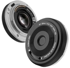 Compatible con el Objetivo Sony E-Mount 28mm F4.5 Ultrafino Tipo Pancake con Enfoque automático ZX(Z)