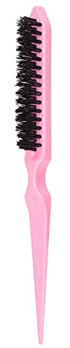 Generic Spazzola per Cotonare i Capelli in Nylon Portatile Rosa per Capelli Soffici, Strumento per lo Styling con Manico in Plastica Impermeabile per Viaggi o Uso Domestico