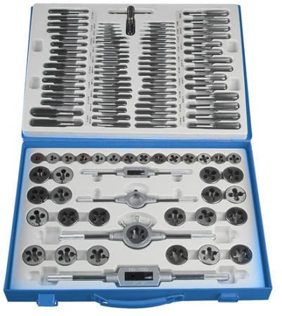 FILIERA SET DA 110 PEZZI MASCHI E FEMMINA METRICA AL TUNGSTENO