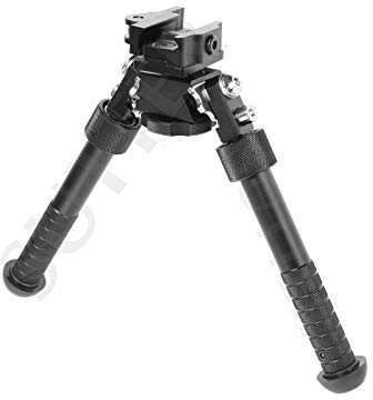 Bípode para Weaver y Picatinny/Cojín de Tiro y Apoyo para Escopeta de Aire comprimido, Softair y Rifle
