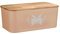 Lashuma Brotbox Kunststoff Puder, Brotkasten eckig, Brot Frischhaltebox 36x21 cm mit Deckel