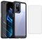 Asuwish Phone Case for OPPO Realme 8 5G / V13 / Q3 / Q3i / 8S / Narzo 30 with Tempered Glass Screen Protector Cover and Cell Accessories Slim Silicone Rubber Protective Realme8 Women Men Clear Black
