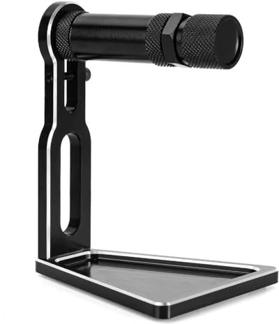 EHxCUF Strumento di equilibratura pneumatici ruota esagonale in alluminio CNC 12MM 17MM per 1 10 1 8 1 7 RC Cars equilibrio dinamico supporto aggiornamento parti compatibili(BLACK-SILVER)