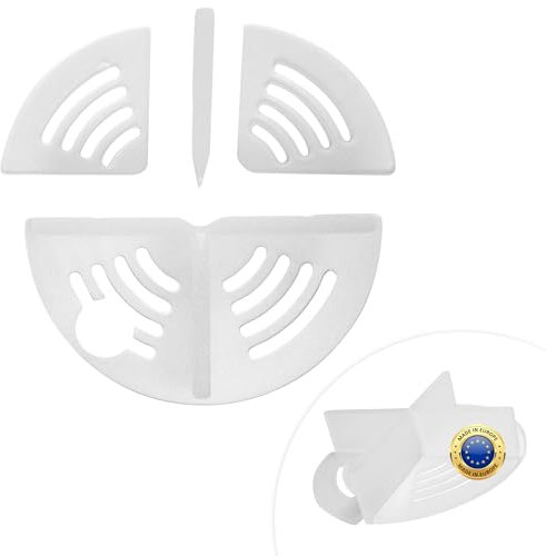 WERKFIT Fugenkreuze 3mm für Terrassenplatten mit Teller - Abstandshalter Gartenplatten Splittbett - Balkon Plattenlager mit Bruchstellen - Feinsteinzeug Außenbereich Transparent (50 Stück)