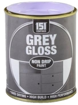 PNJB Non-Drip Grey Gloss Paint, Hard Drying Performance, Multi-Purpose, Paint for Metal, Wood, Plastic, and Walls with Perfect Finish 300ml (1PCS)