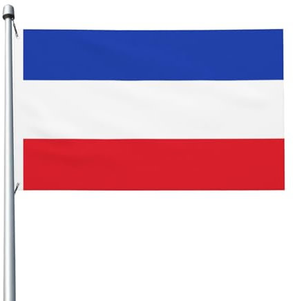 Bandiera del cantone dello Schleswig-Holstein 3 x 5 bandiera a doppia faccia – resistente e decorativo per esterni, ideale per giardino, camera da letto e decorazione per feste