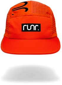 RUNR Lumos Reflective Technical Running Hat - Midnight Orange