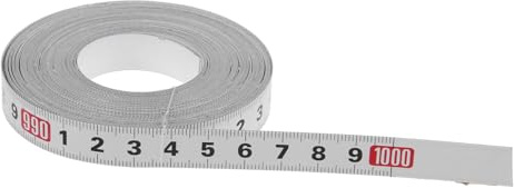 SOPOTUTU Cinta Métrica Adhesiva Flexible 10m Regla Autoadhesiva para Banco de Trabajo y Bricolaje Herramienta de Medición para Superficies y Objetos Pequeños Pulgadas y Métrico