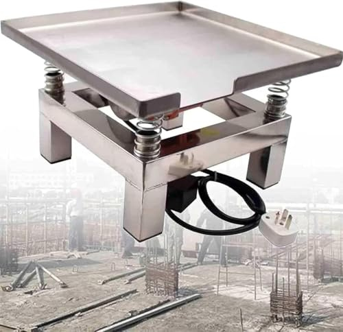 Concrete Vibrating Table Vibration Test Bench Test Block Vibration Platform Stainless Steel Mini Vibration Table,for Remove Bubbles,shake The Precipitate, 50 * 50cm, 110V