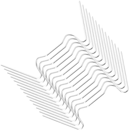 Luxshiny 50 Pezzi Clip di Fissaggio in Acciaio Inox W per Vetri da Serra, Morsetti per Lastre di Vetro Resistenti alla Corrosione, Accessori per Coltivazioni Protette Adatti a Lastre Cave