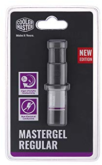 Cooler Master New MasterGel Regular, Pâte Thermique Haute Performance, Composé à Conductivité Thermique 5 W/mK pour Refroidisseurs CPU / GPU et Dissipateurs, Tube à Embout Plat pour Application Facile