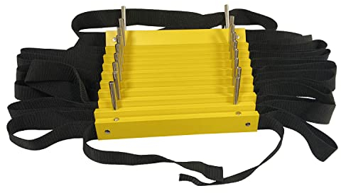 Fire Escape Ladder 2 Story 4 m | Rope Ladder Fire Escape for Homes 2d Floor | Portable, Lightweight & Compact | Emergency Escape Ladders | Rope Ladders for Adults and Kids | Certified