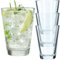 KADAX Trinkgläser, Cocktailgläser aus robustem Glas, Spülmaschinenfeste Longdrinkgläser, Universalgläser, Getränkegläser für Wasser, Saft, Drinks oder Whisky (4 x 170 ml)