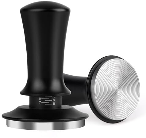 Attsky 58mm Espresso Tamper, Coffee Tamper for Espresso Machine, Espresso Tamp with Spring Loaded Tamper, Depth-adjustable Espresso Hand Tampers 58mm