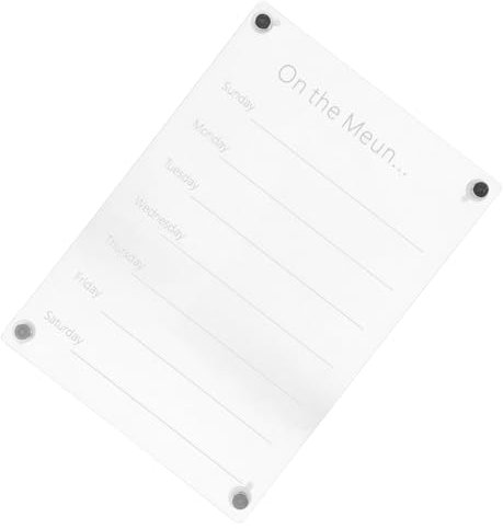 Tofficu Magnettafel Für Den Kühlschrank Mahlzeiten-schreibtafel Wiederverwendbarer Trocken Abwischbarer Kalender Kompakt Und Einfach Zu Verwenden Für Büro Und Zuhause