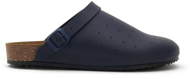 Scholl Cork Pro Clog - Zapatos Unisex de Servicio médico, Color Azul, Talla 5, Blue, 39 EU