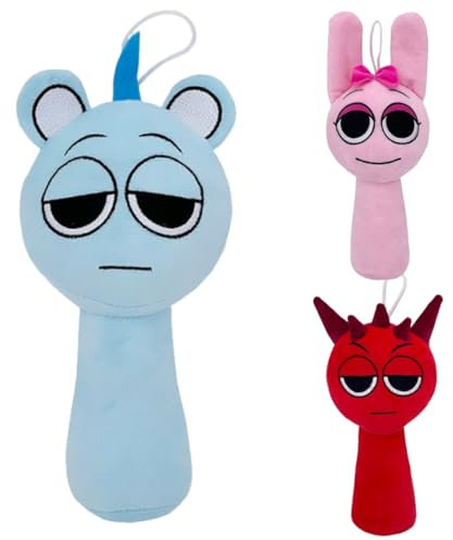 CUZYP Sprunki Kuscheltier schiggy plüschtier Kuscheltier (Blau)