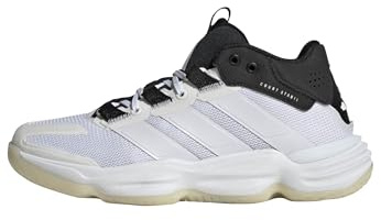 adidas Women's Court Stabil Volleyball, White/Black, 7