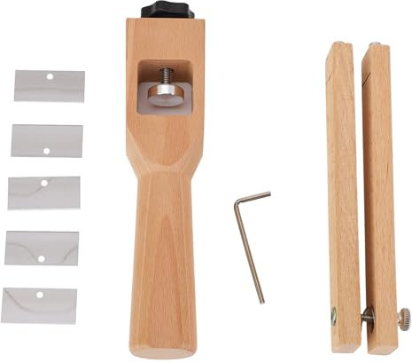 Cortador de Tiras de Cuero y Correas, Cortador de Cuero de 7-10 cm, Herramienta de Corte Manual Ajustable Con 5 Cuchillas, Para Cortar Tiras y Correas de Cuero