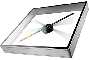 Hologramfläkt, 3d holografisk projektor 3D-animation videoprojektor Stereo flytande reklammaskin fläkt med säker hölje(Golden)