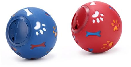 DOITOOL Éducatif Chien Balle Sauteuse Petite Bleu Interactif Distributeur Nourriture Odorant pour Dressage et Stimulation Mentale Accessoire et Facile à Nettoyer
