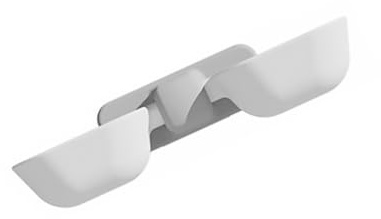 jojofuny Gamelle Suspendue pour Animaux de Compagnie Double Bol en Plastique Blanc, Distributeur d'eau Nourriture Mural pour Chats et Petits Chiens, Accessoire Pratique pour Alimentation