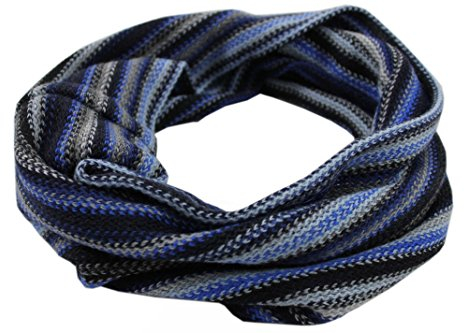 Rotfuchs Loop Schlauchschal Schal Strickschal Streifen modisch blau 100% Wolle (Merino)