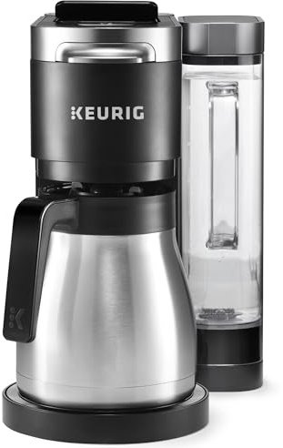 Keurig K-Duo Plus Single Serve & Carafe Coffee Maker, Multi-Position 60oz Removable Reservoir, Programmable Auto Brew Carafe, Black