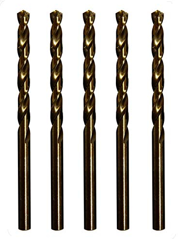 STROTON Punte da Trapano M42 8% Cobalto per Acciaio Inossidabile e Metallo (4,5mm x 5pz)