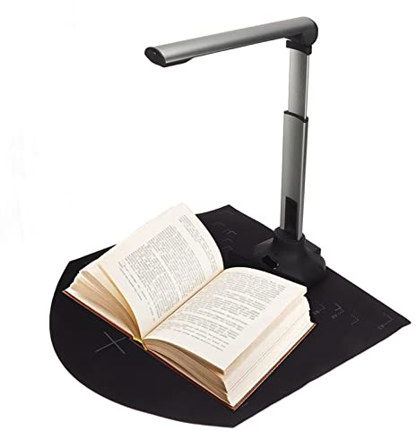 Professioneller Dokumentenscanner, Einstellbarer Tragbarer USB-Buchscanner mit Automatischer OCR-Flatten- und Schräglagenkorrektur, Erfassungsgröße A3/A4, HD-Kamera-Videoaufzeichnungsscanner für Lehre