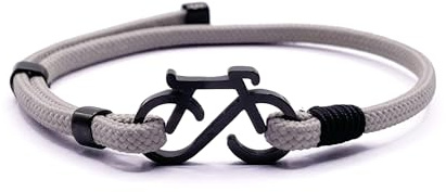 Aloha Gravel Bracelet de vélo de route, VTT, idée cadeau pour homme et femme, réglable, en acier, Taglia Unica, acier inoxydable, sans pierre précieuse