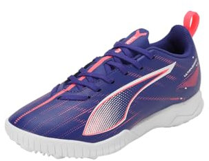PUMA Ultra 5 Play TT Jr Soccer Shoe, Lapis Lazuli White-Sunset Glow, 35 EU