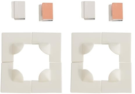 Neatiease Magnetic Window Screen Accessories，8 Window Screen Corners, 4 Window Clip(Two Sets)