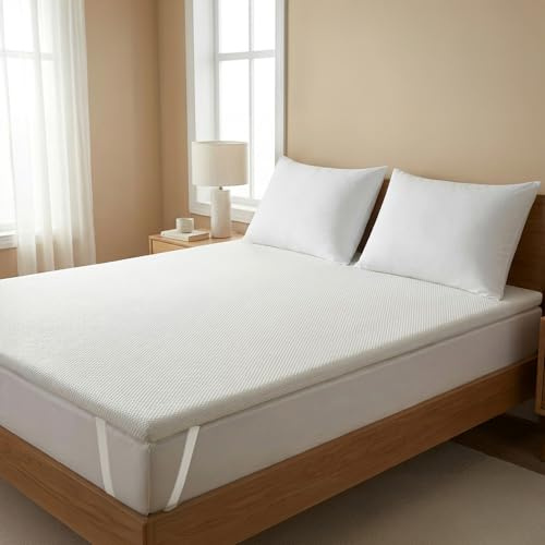 Generico 1 MEMORY TOPPER 2 POSTI CM 160X190X3 Liscio, Poliuretano Viscoelastico Poliestere